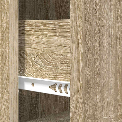 Drawer Cabinet Sonoma Oak 33 x 34.5 x 87 cm Engineered Wood