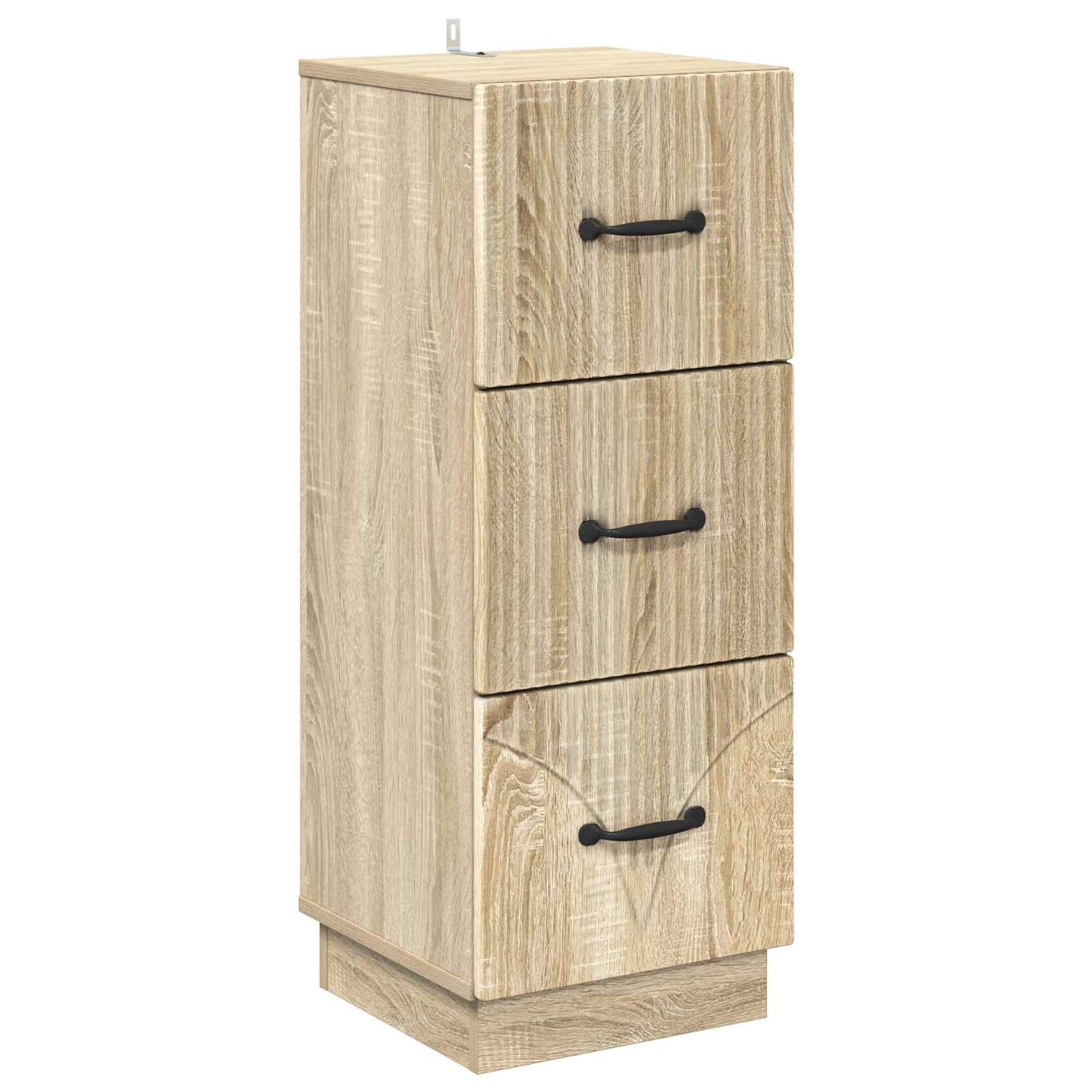 Drawer Cabinet Sonoma Oak 33 x 34.5 x 87 cm Engineered Wood