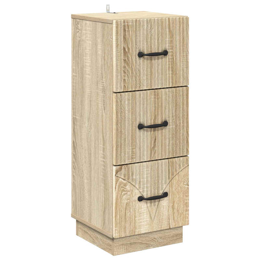 Drawer Cabinet 33 x 34.5 x 87 cm Engineered Wood Sonoma Oak