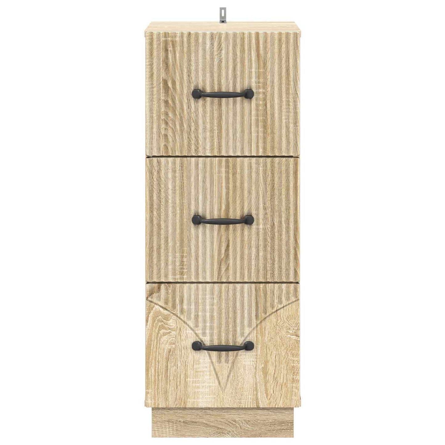 Drawer Cabinet Sonoma Oak 33 x 34.5 x 87 cm Engineered Wood