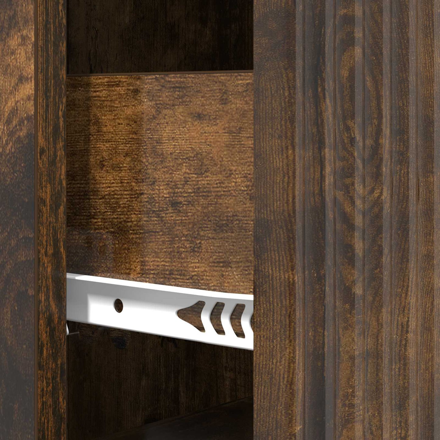 Drawer Cabinet 33 x 34.5 x 87 cm Engineered Wood Smoked Oak