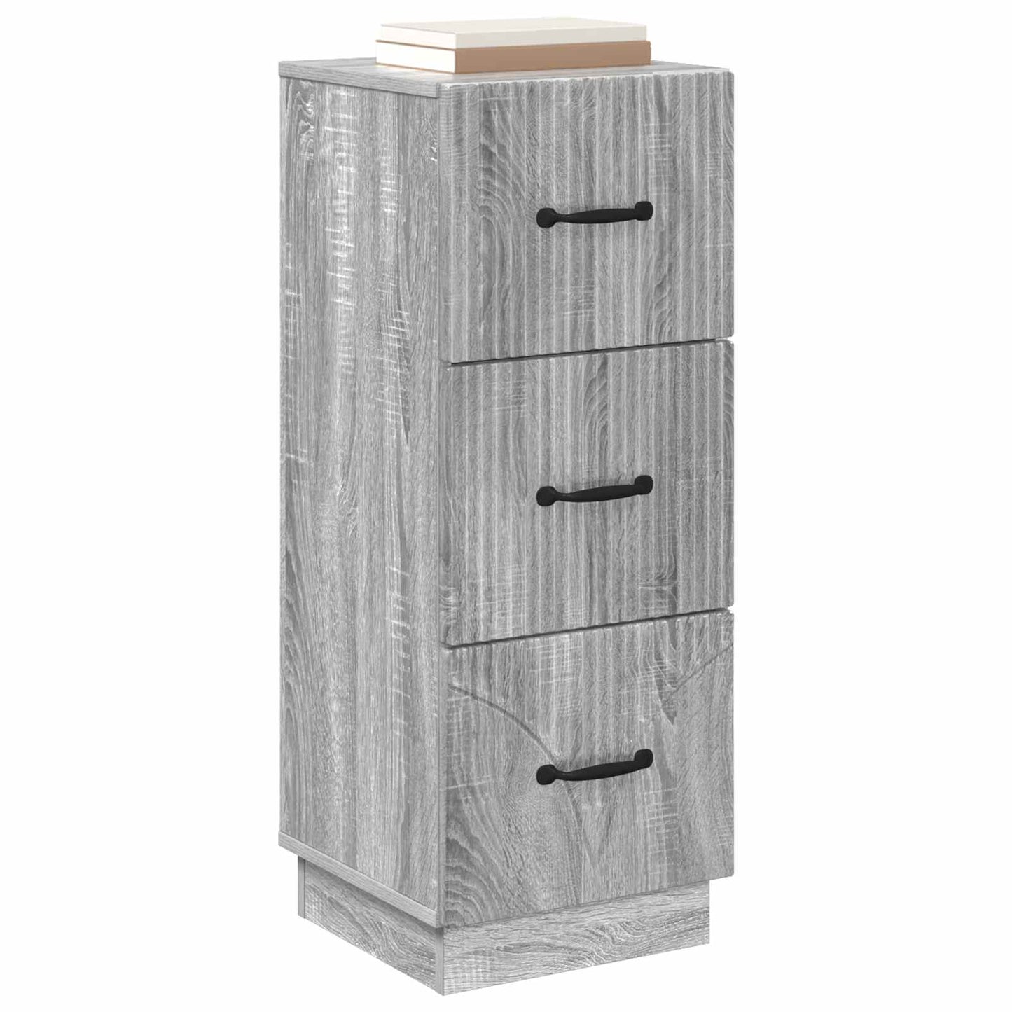 Drawer Cabinet Grey Sonoma 33 x 34.5 x 87 cm Engineered Wood