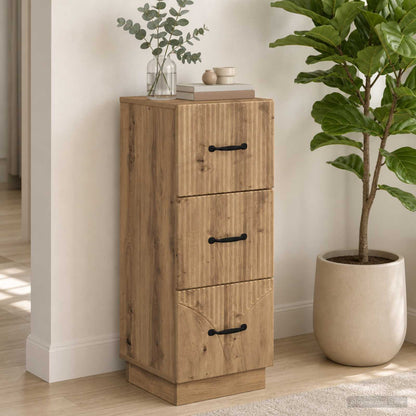 Drawer Cabinet 33 x 34.5 x 87 cm Engineered Wood Artisan Oak