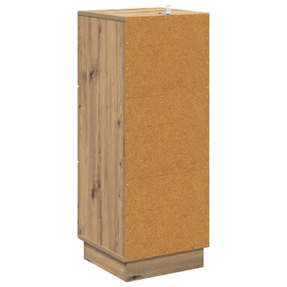 Drawer Cabinet Artisan Oak 33 x 34.5 x 87 cm Engineered Wood