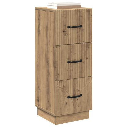 Drawer Cabinet Artisan Oak 33 x 34.5 x 87 cm Engineered Wood