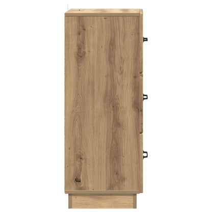 Drawer Cabinet Artisan Oak 33 x 34.5 x 87 cm Engineered Wood