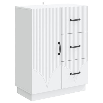 Sideboard White 66 x 34.5 x 87 cm Engineered Wood