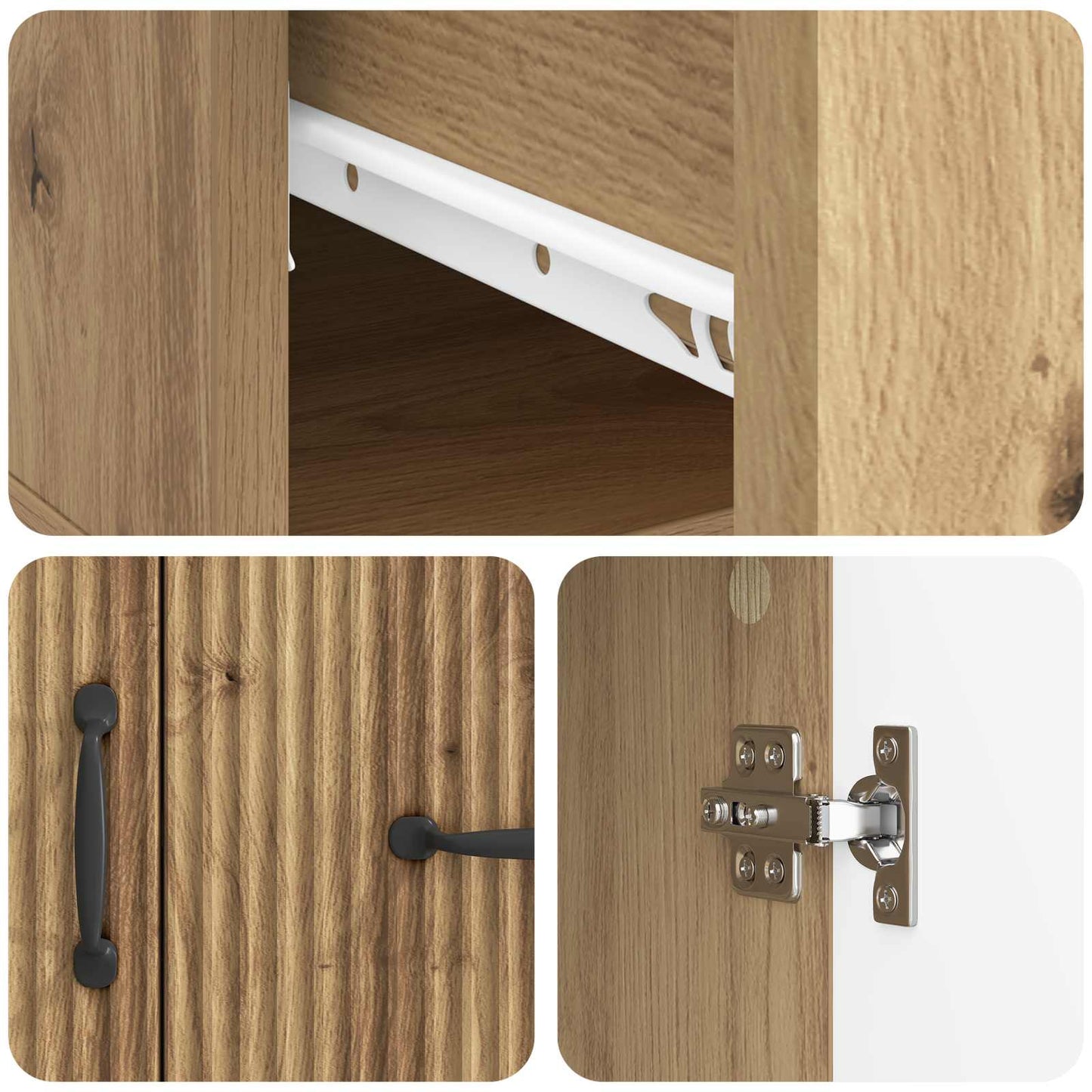 Sideboard Artisan Oak 66 x 34.5 x 87 cm Engineered Wood