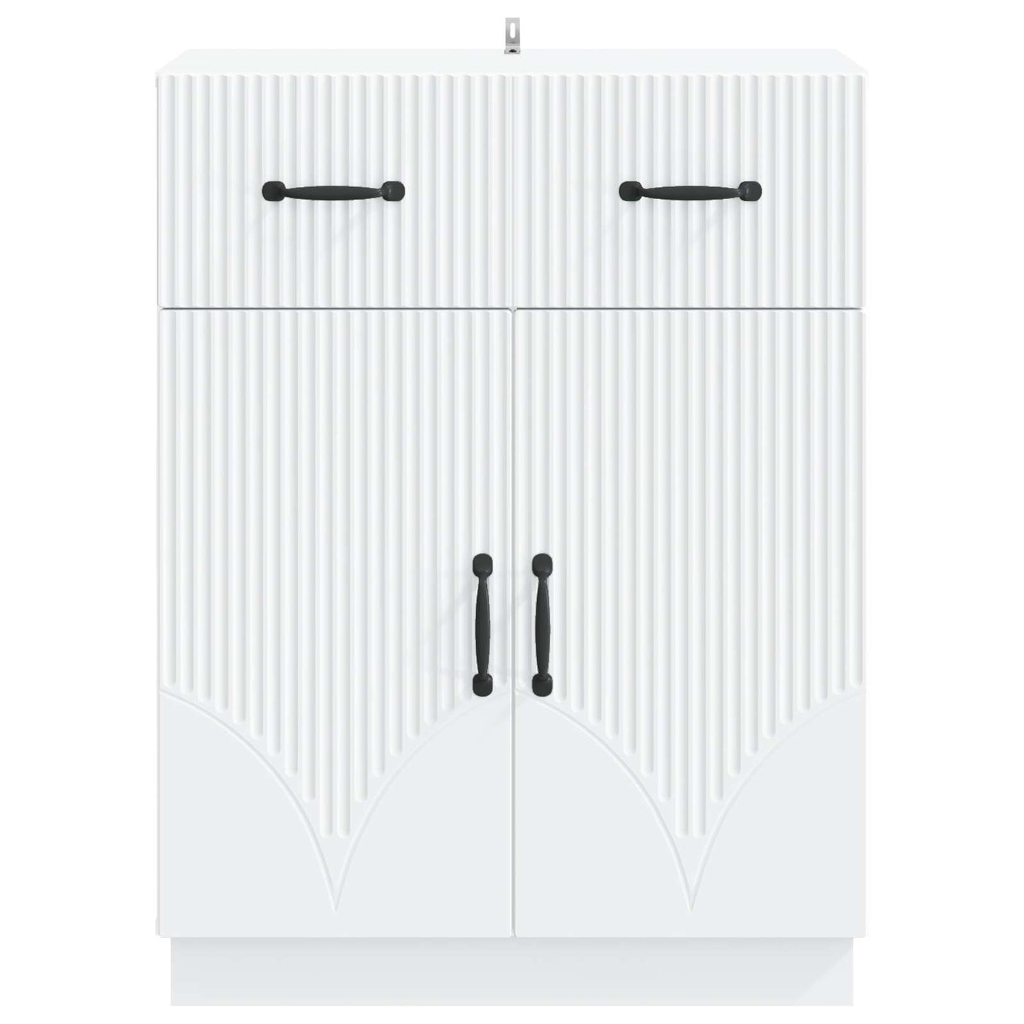 Sideboard White 66 x 34.5 x 87 cm Engineered Wood