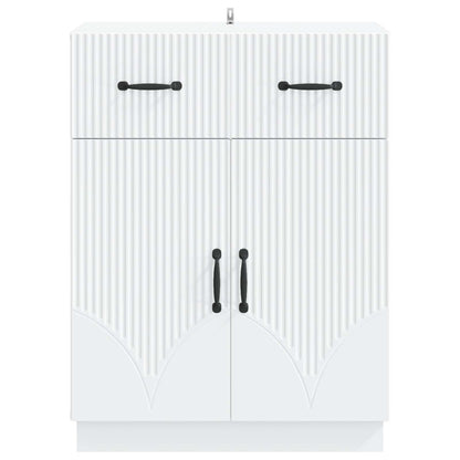 Sideboard White 66 x 34.5 x 87 cm Engineered Wood