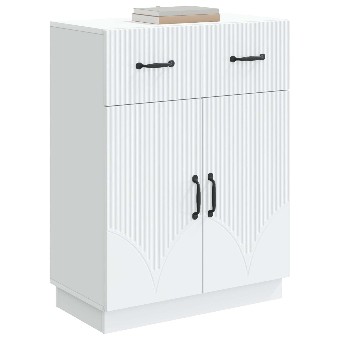 Sideboard White 66 x 34.5 x 87 cm Engineered Wood
