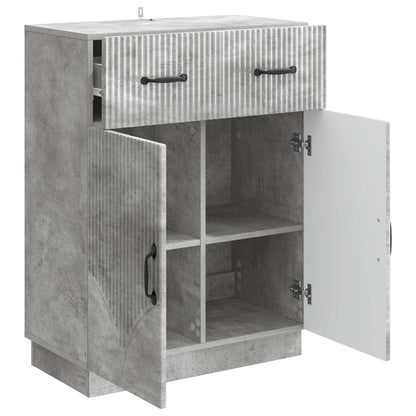 Sideboard Concrete Grey 66 x 34.5 x 87 cm Engineered Wood