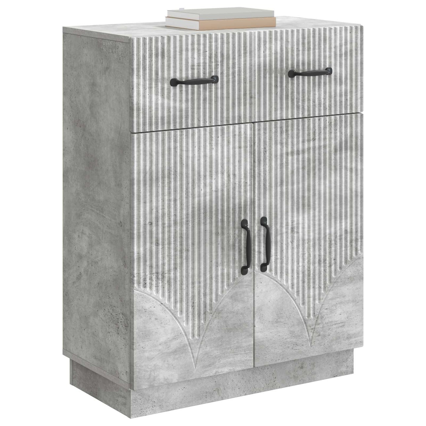 Sideboard Concrete Grey 66 x 34.5 x 87 cm Engineered Wood