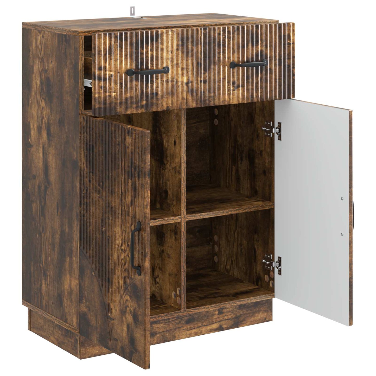 Sideboard Smoked Oak 66 x 34.5 x 87 cm Engineered Wood
