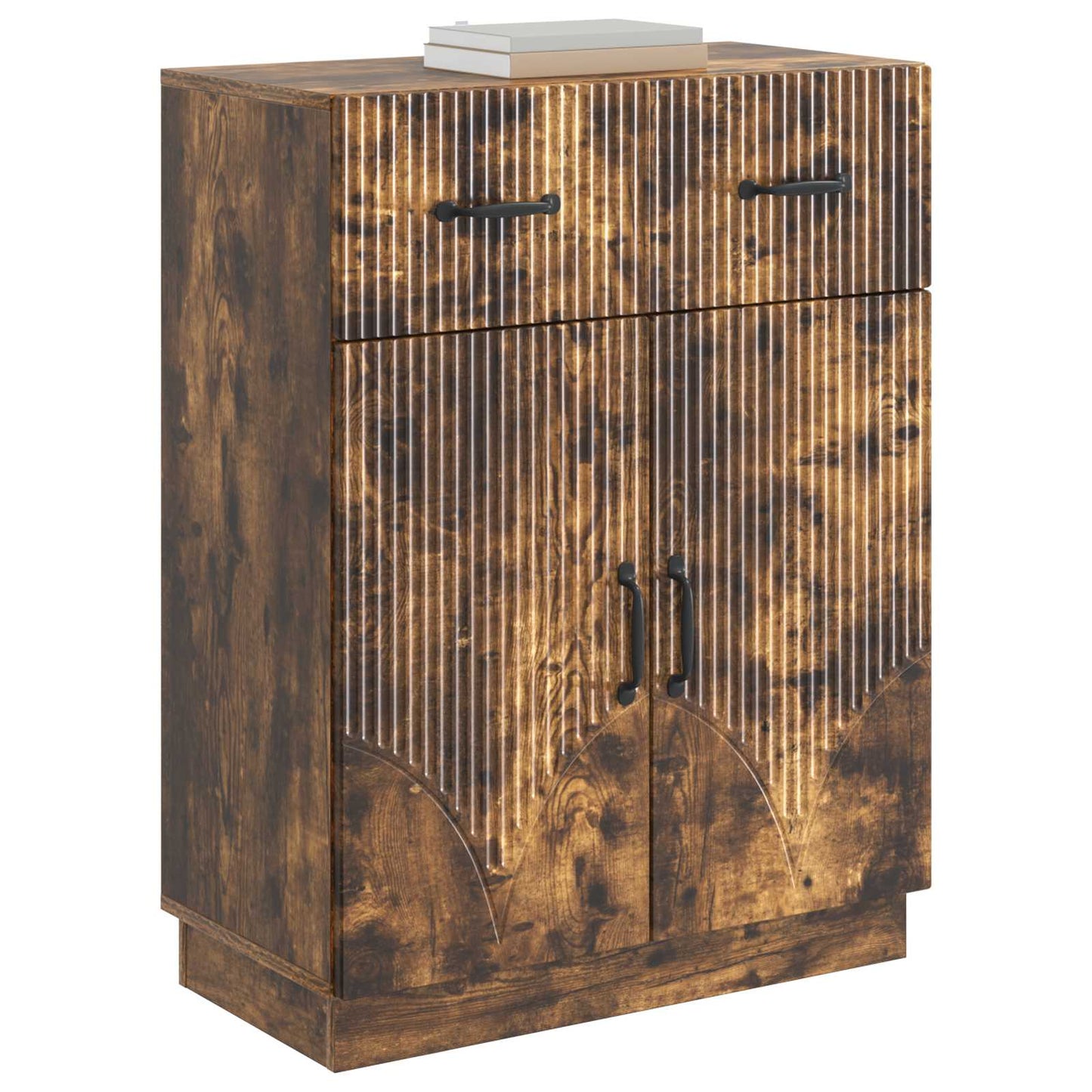 Sideboard Smoked Oak 66 x 34.5 x 87 cm Engineered Wood