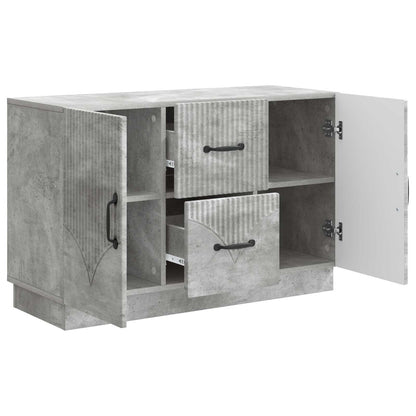 Sideboard Concrete Grey 89 x 34.5 x 57 cm Engineered Wood