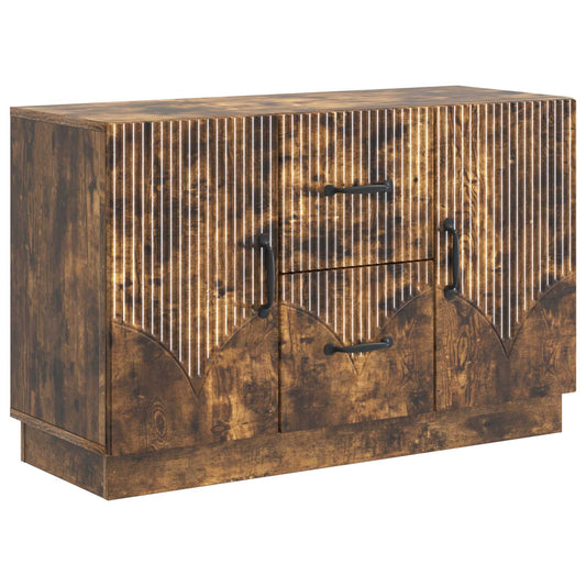 Sideboard Smoked Oak 89 x 34.5 x 57 cm Engineered Wood