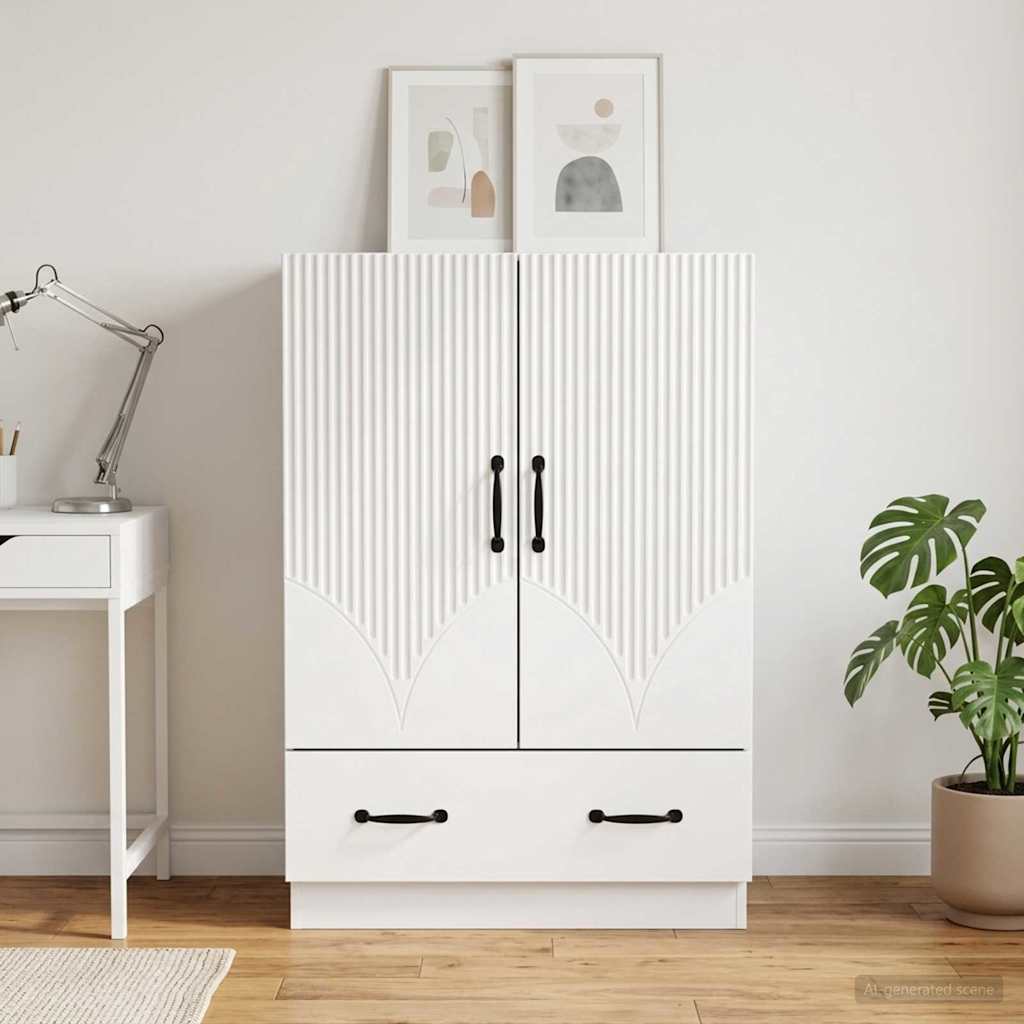 Sideboard White 66 x 34.5 x 92 cm Engineered Wood