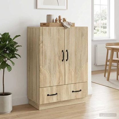Sideboard Sonoma Oak 66 x 34.5 x 92 cm Engineered Wood