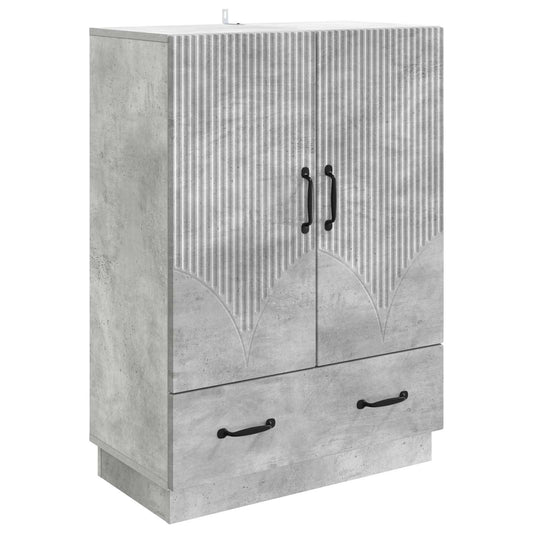 Sideboard Concrete Grey 66 x 34.5 x 92 cm Engineered Wood