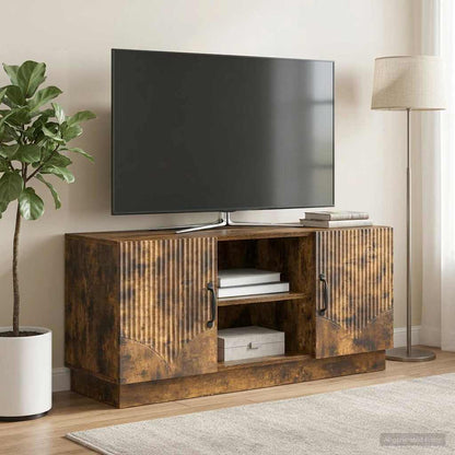 TV Cabinet Smoked Oak 102 x 34.5 x 47 cm Engineered Wood