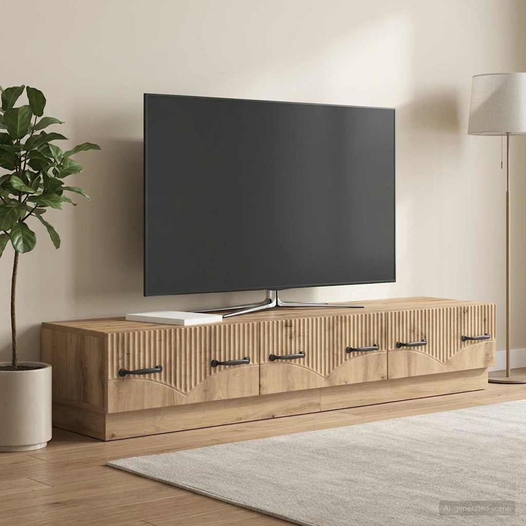 TV Cabinet 147 x 34.5 x 27 cm Artisan Oak Engineered Wood