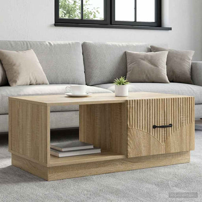 Coffee Table Sonoma Oak 90 x 50 x 37 cm Engineered Wood