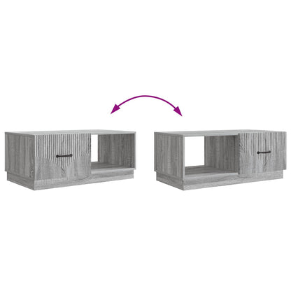 Coffee Table Grey Sonoma 90 x 50 x 37 cm Engineered Wood