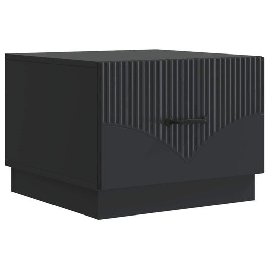Coffee Table Black 49 x 50 x 37 cm Engineered Wood