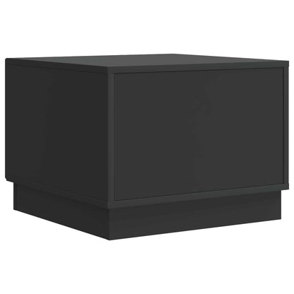 Coffee Table with Drawer Black 49 x 50 x 37 cm Engineered Wood