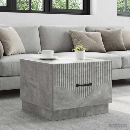 Coffee Table Concrete Grey 49 x 50 x 37 cm Engineered Wood