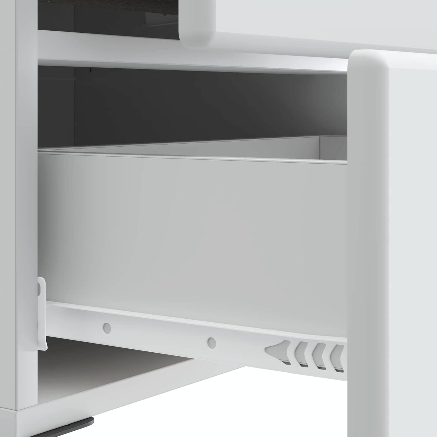 Bedside Cabinet 2 pcs White 43 x 34.5 x 47.5 cm Engineered Wood