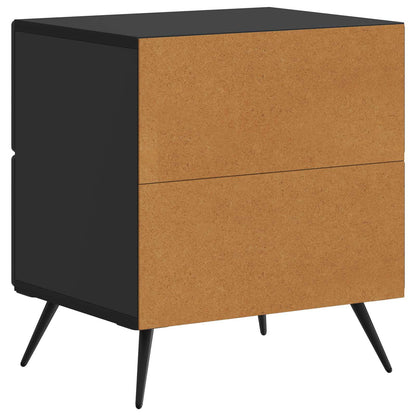 Bedside Cabinet Black 43 x 34.5 x 47.5 cm Engineered Wood