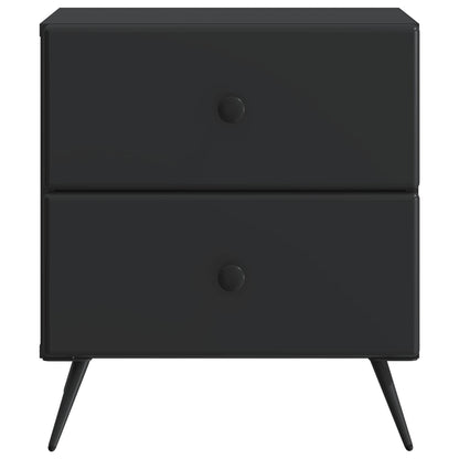 Bedside Cabinet Black 43 x 34.5 x 47.5 cm Engineered Wood
