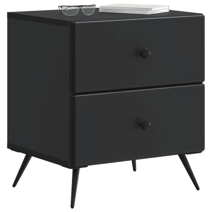 Bedside Cabinet Black 43 x 34.5 x 47.5 cm Engineered Wood