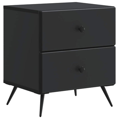 Bedside Cabinet 2 pcs Black 43 x 34.5 x 47.5 cm Engineered Wood