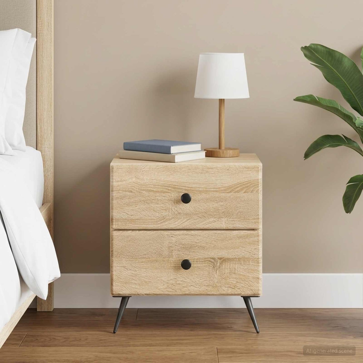 Bedside Cabinet Sonoma Oak 43 x 34.5 x 47.5 cm Engineered Wood