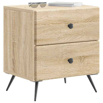 Bedside Cabinet 2 pcs Sonoma Oak 43 x 34.5 x 47.5 cm