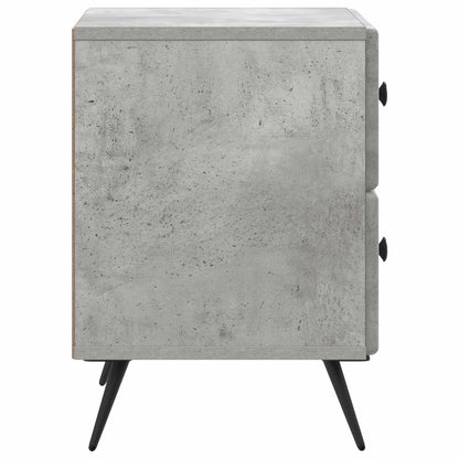 Bedside Cabinet with Drawer Concrete Grey 43 x 34.5 x 47.5 cm