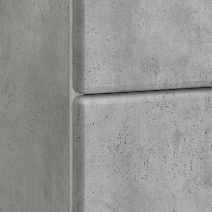 Bedside Cabinet 2 pcs Concrete Grey 43 x 34.5 x 47.5 cm