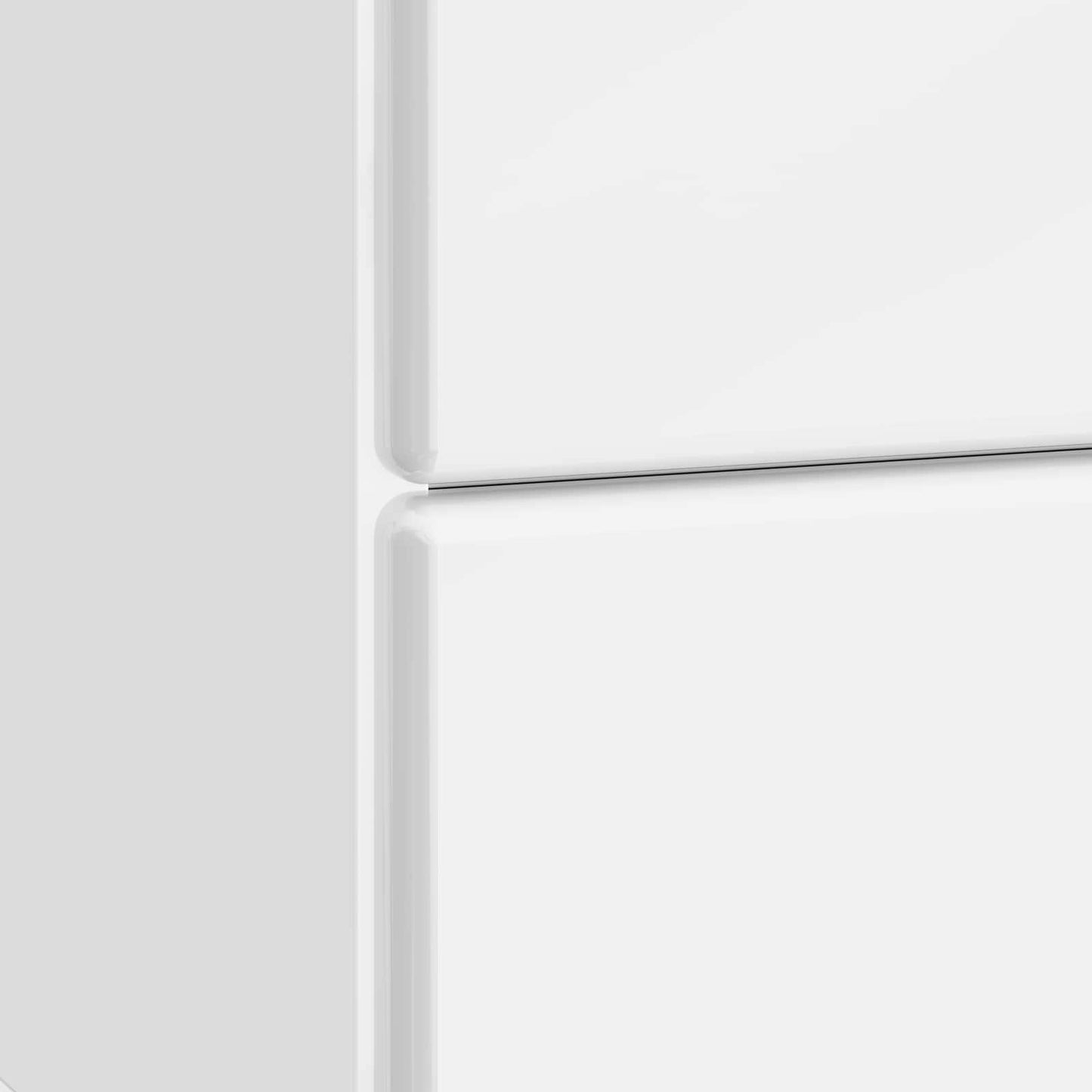 Bedside Cabinet 2 pcs High Gloss White 43 x 34.5 x 47.5 cm