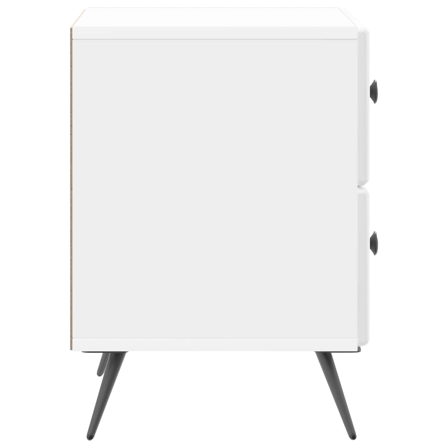 Bedside Cabinet 2 pcs High Gloss White 43 x 34.5 x 47.5 cm