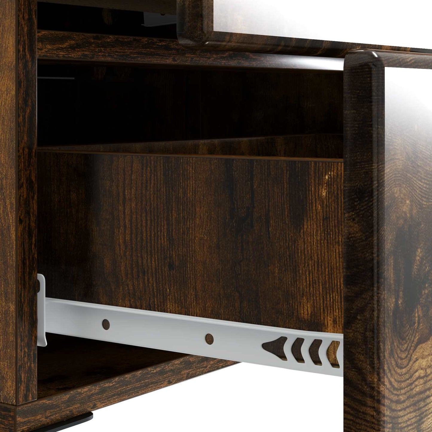 Bedside Cabinet 2 pcs Smoked Oak 43 x 34.5 x 47.5 cm
