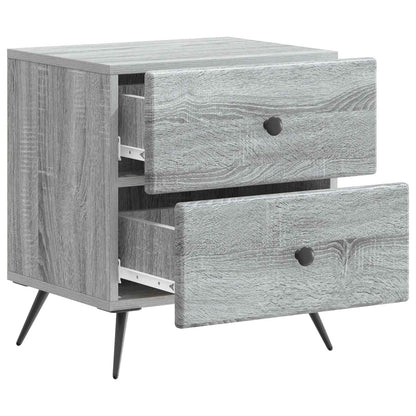 Bedside Cabinet Grey Sonoma 43 x 34.5 x 47.5 cm Engineered Wood