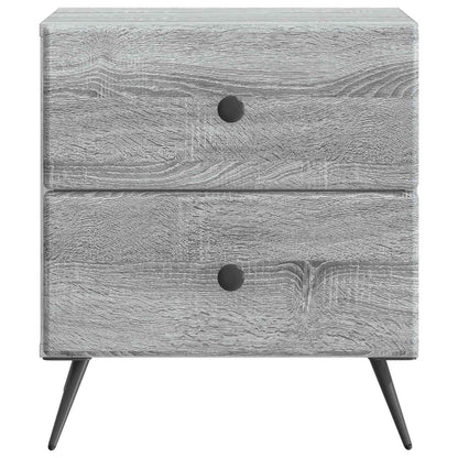 Bedside Cabinet Grey Sonoma 43 x 34.5 x 47.5 cm Engineered Wood