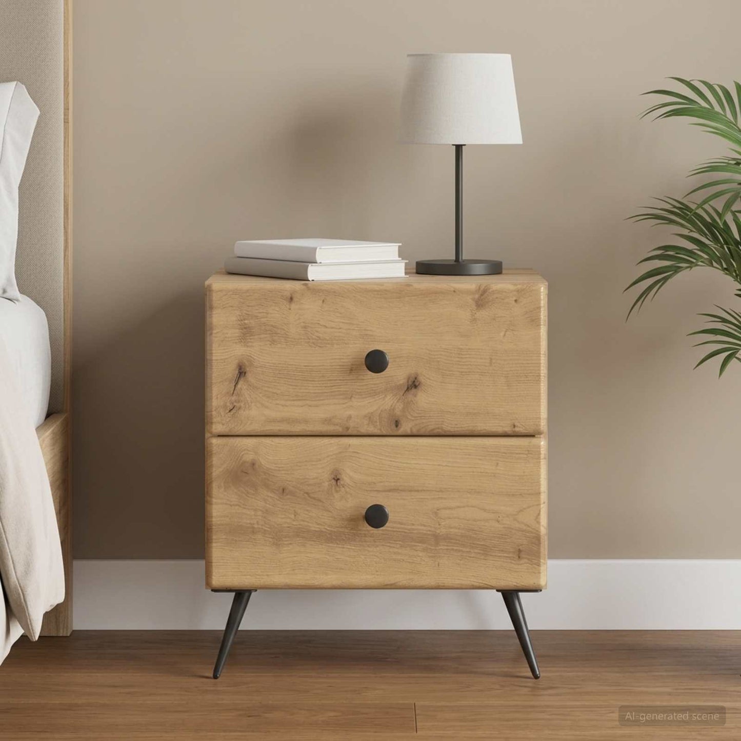 Bedside Cabinet Artisan Oak 43 x 34.5 x 47.5 cm Engineered Wood