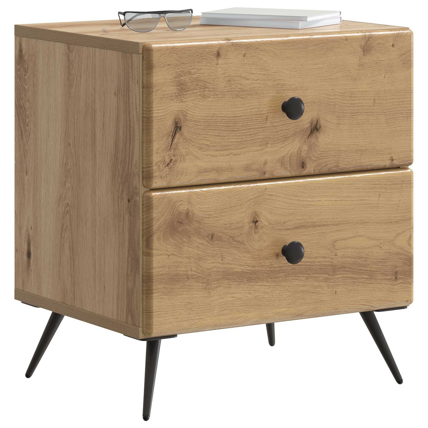 Bedside Cabinet 2 pcs Artisan Oak 43 x 34.5 x 47.5 cm