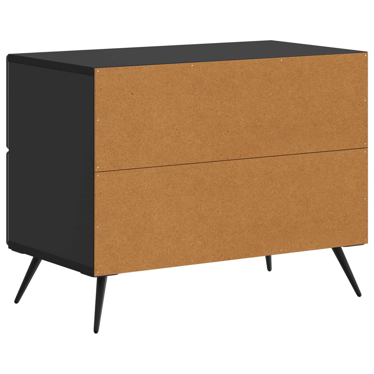 Bedside Cabinet Black 62 x 34.5 x 47.5 cm Engineered Wood
