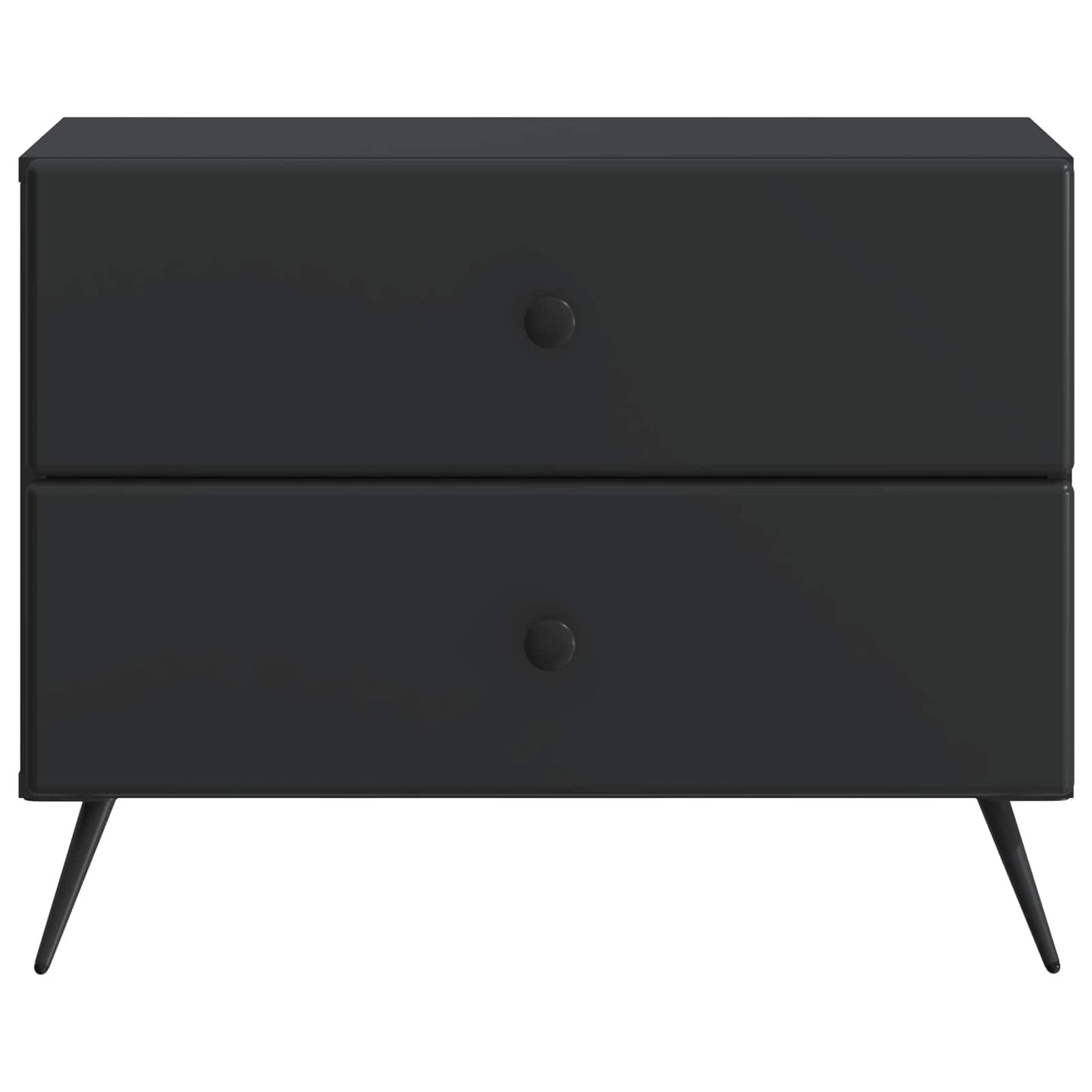 Bedside Cabinet Black 62 x 34.5 x 47.5 cm Engineered Wood
