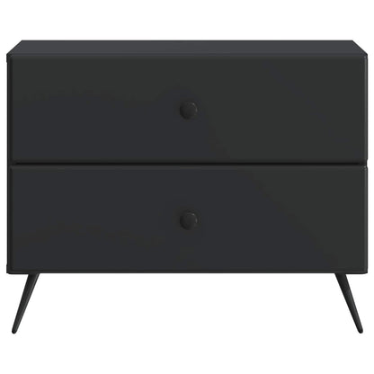 Bedside Cabinet Black 62 x 34.5 x 47.5 cm Engineered Wood
